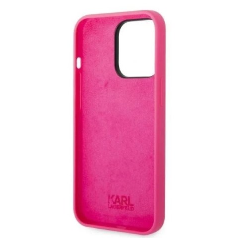 Etui Karl Lagerfeld KLHCP14XSRSGRCF do iPhone 14 Pro Max 6,7" hardcase Silicone RSG różowy/pink