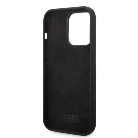 Etui Karl Lagerfeld KLHCP14XSRSGRCK do iPhone 14 Pro Max 6,7" hardcase Silicone RSG czarny/black