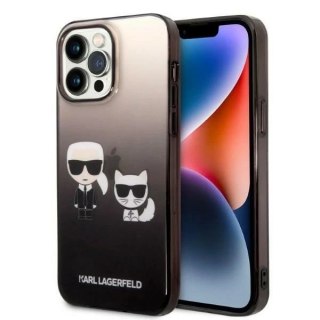 Etui Karl Lagerfeld KLHCP14XTGKCK do iPhone 14 Pro Max 6,7" hardcase Gradient Ikonik Karl & Choupette czarny/black
