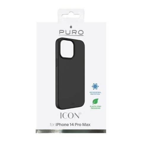 Etui Puro ICON Cover do iPhone 14 Pro Max 6,7" czarny/black IPC14P67ICONBLK