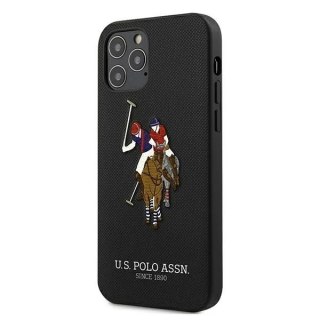 Etui na telefon US Polo USHCP12LPUGFLBK do Apple iPhone 12 Pro Max czarny/black Polo Embroidery Collection