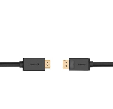 Jednokierunkowy kabel UGREEN z DisplayPort na HDMI 4K 30 Hz 32 AWG 2 m czarny (DP101 10202)