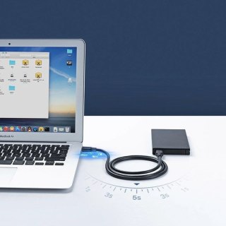 Kabel UGREEN przewód USB - USB (męski - USB 3.2 Gen 1) 1 m czarny (US128 10370)