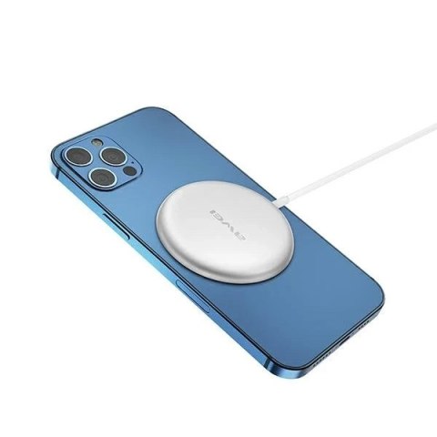 AWEI ładowarka indukcyjna W10 MagSafe 15W biały/white