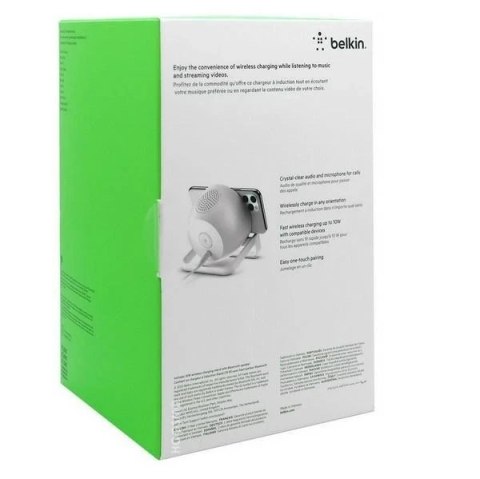 Belkin ładowarka indukcyjna + głośnik 10W biały/white AUF001VFWH