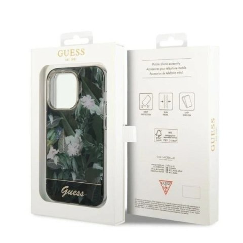 Etui Guess GUHCP14XHGJGHA do Apple iPhone 14 Pro Max 6,7" zielony/green hardcase Jungle Collection
