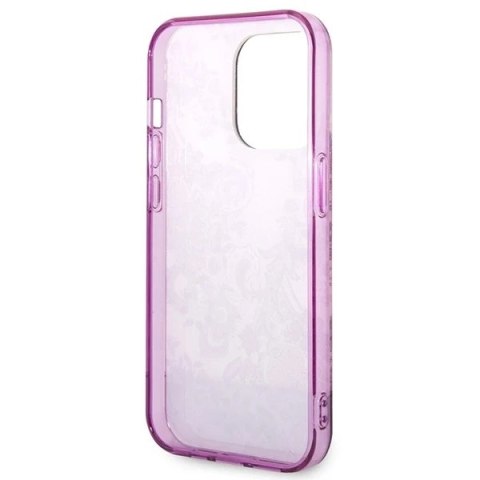 Etui Guess GUHCP14XHGPLHF do Apple iPhone 14 Pro Max 6,7" fuksja/fuschia hardcase Porcelain Collection