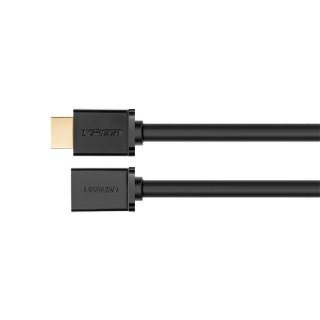 Kabel UGREEN przewód przedłużacz HDMI (żeński) - HDMI (męski) 19 pin 1.4v 4K 60Hz 30AWG 2m czarny (10142)