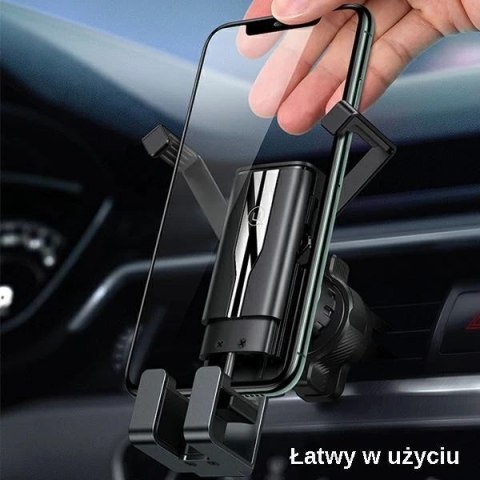 USAMS Uchwyt do kratki wentylacyjnej Gravity czarny/black ZJ058ZJ01 (US-ZJ058)