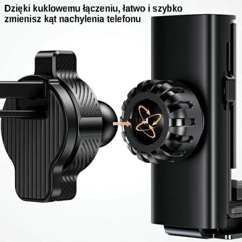 USAMS Uchwyt do kratki wentylacyjnej Gravity czarny/black ZJ058ZJ01 (US-ZJ058)
