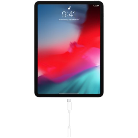 Adapter przejściówka Apple MU7E2ZM/A blister USB-C na jack 3,5mm gniazdo słuchawkowe biały