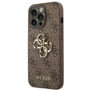 Etui Guess GUHCP14L4GMGBR do Apple iPhone 14 Pro 6,1" brązowy/brown hardcase 4G Big Metal Logo
