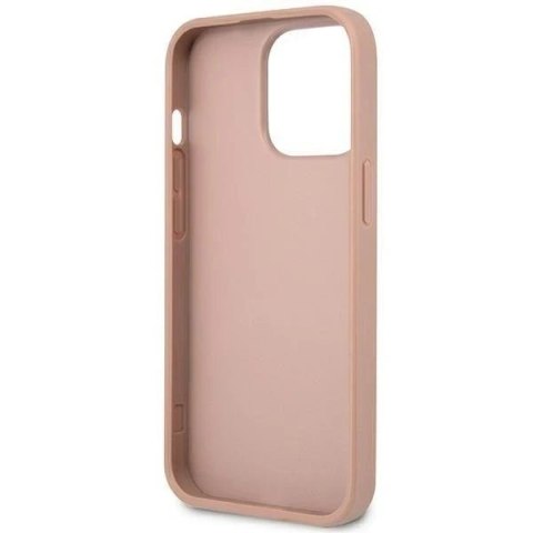 Etui Guess GUHCP14LPSATLP do Apple iPhone 14 Pro 6,1" różowy/pink hardcase SaffianoTriangle Logo