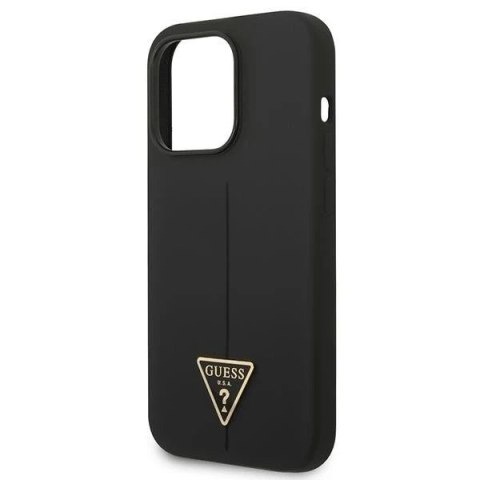 Etui Guess GUHCP14LSLTGK do Apple iPhone 14 Pro 6,1" czarny/black hardcase Silicone Triangle