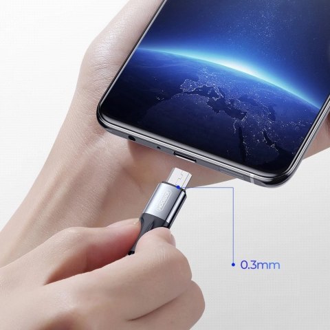 Joyroom kabel USB-A - Micro USB 480Mb/s 2.4A 1m czarny (S-1030N1)