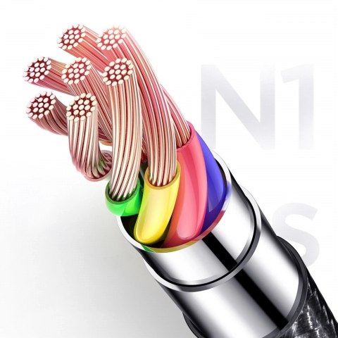 Joyroom kabel USB-A - Micro USB 480Mb/s 2.4A 1m czarny (S-1030N1)