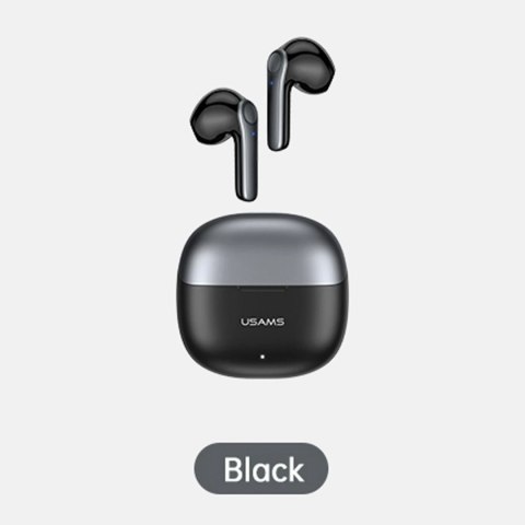 Słuchawki Bluetooth 5.1 USAMS TWS XH Series Dual mic bezprzewodowe czarny/black BHUXH01