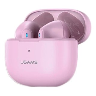 Słuchawki Bluetooth 5.2 USAMS TWS NX10 Series Dual mic bezprzewodowe różowy/pink BHUNX03