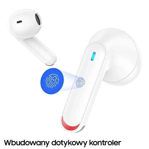 Słuchawki Bluetooth 5.2 USAMS TWS NX10 Series Dual mic bezprzewodowe różowy/pink BHUNX03