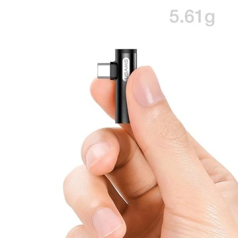 USAMS Adapter AU07 2w1 USB-C niebieski /blue USB-C + 3,5mm SJ277TC02 (US-SJ277)