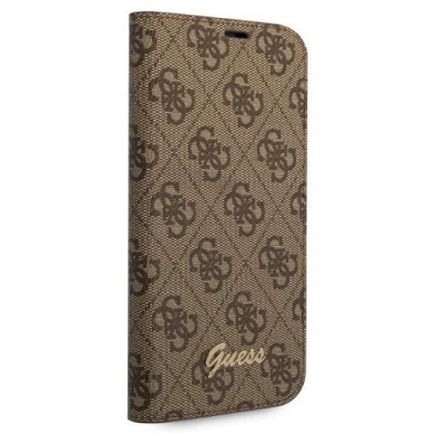 Etui Guess GUBKP14SHG4SHW do Apple iPhone 14 6,1" brązowy/brown book 4G Vintage Gold Logo