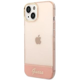 Etui Guess GUHCP14MHGCOP do Apple iPhone 14 Plus 6,7" różowy/pink hardcase Translucent