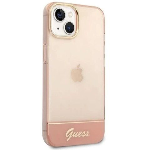 Etui Guess GUHCP14MHGCOP do Apple iPhone 14 Plus 6,7" różowy/pink hardcase Translucent