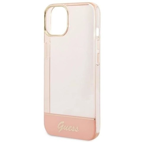 Etui Guess GUHCP14MHGCOP do Apple iPhone 14 Plus 6,7" różowy/pink hardcase Translucent