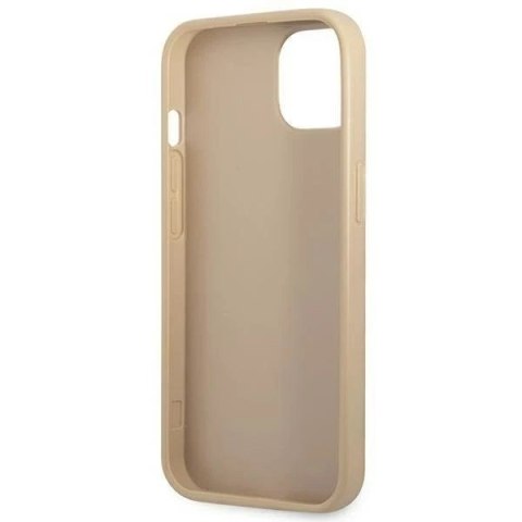 Etui Guess GUHCP14MPSATLE do Apple iPhone 14 Plus 6,7" beżowy/beige hardcase SaffianoTriangle Logo