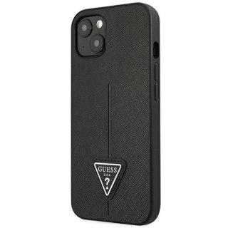 Etui Guess GUHCP14MPSATLK do Apple iPhone 14 Plus 6,7" czarny/black hardcase SaffianoTriangle Logo