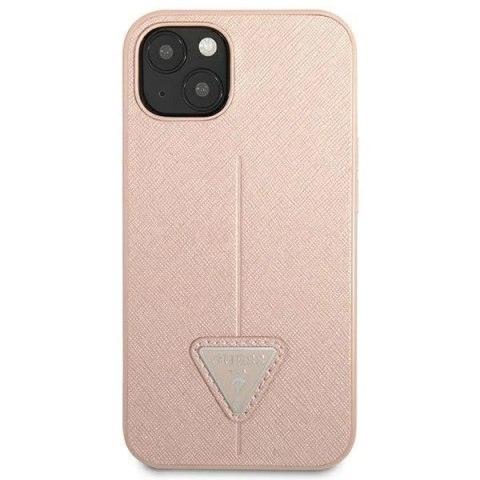 Etui Guess GUHCP14MPSATLP do Apple iPhone 14 Plus 6,7" różowy/pink hardcase SaffianoTriangle Logo