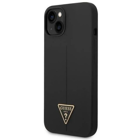 Etui Guess GUHCP14MSLTGK do Apple iPhone 14 Plus 6,7" czarny/black hardcase Silicone Triangle