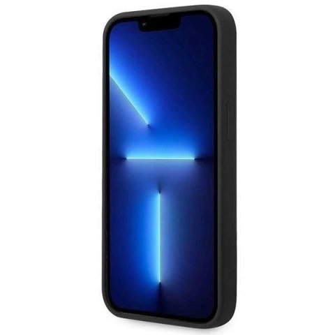 Etui Guess GUHCP14MSLTGK do Apple iPhone 14 Plus 6,7" czarny/black hardcase Silicone Triangle