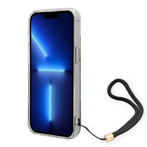 Etui Guess GUOHCP14MHFLSB do Apple iPhone 14 Plus 6,7" niebieski/blue hardcase Flower Strap
