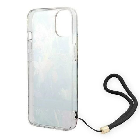 Etui Guess GUOHCP14MHFLSB do Apple iPhone 14 Plus 6,7" niebieski/blue hardcase Flower Strap