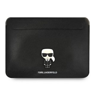 Karl Lagerfeld Sleeve KLCS14PISFBK 13/14" czarny/black Saffiano Ikonik Karl