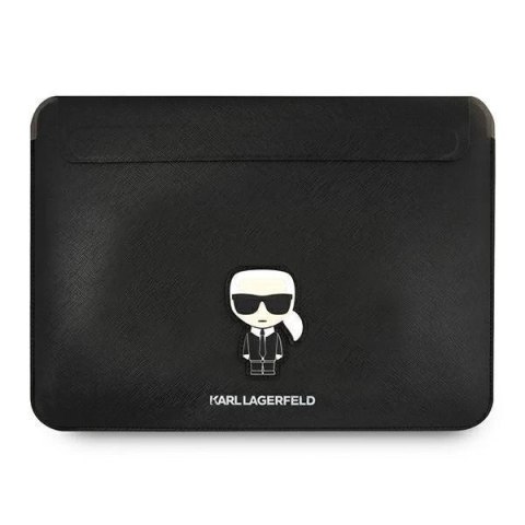 Karl Lagerfeld Sleeve KLCS14PISFBK 13/14" czarny/black Saffiano Ikonik Karl
