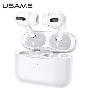 Słuchawki Bluetooth 5.0 USAMS TWS ANC YB Series bezprzewodowe biały/white BHUYB01 (US-YB001)
