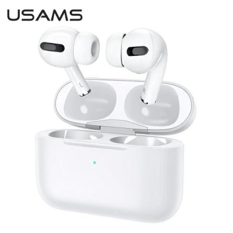 Słuchawki Bluetooth 5.0 USAMS TWS ANC YB Series bezprzewodowe biały/white BHUYB01 (US-YB001)