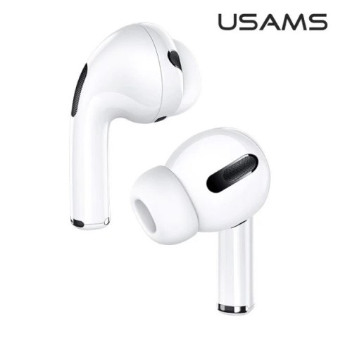 Słuchawki Bluetooth 5.0 USAMS TWS ANC YB Series bezprzewodowe biały/white BHUYB01 (US-YB001)
