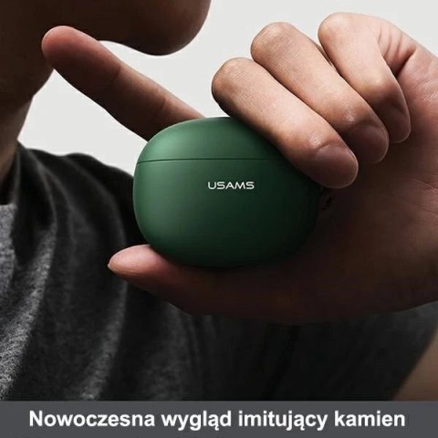 Słuchawki Bluetooth 5.0 USAMS TWS ES series bezprzewodowe biały/white BHUES01