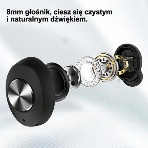 Słuchawki Bluetooth 5.0 USAMS TWS ES series bezprzewodowe biały/white BHUES01