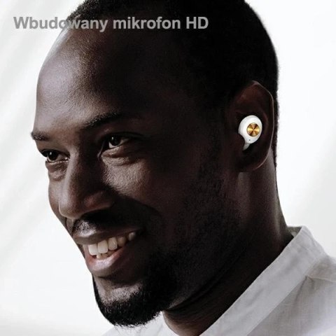 Słuchawki Bluetooth 5.0 USAMS TWS ES series bezprzewodowe biały/white BHUES01