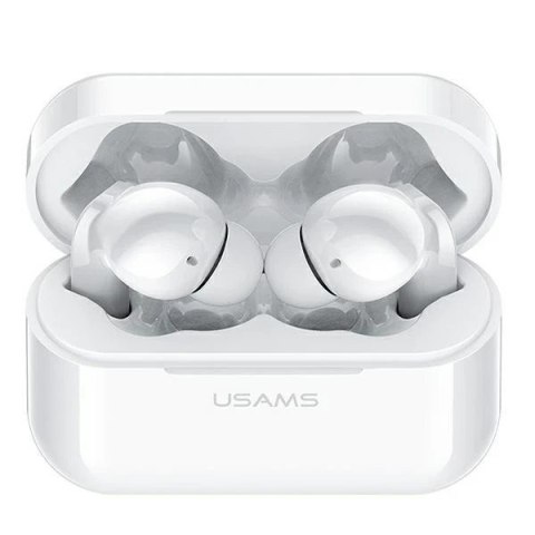 Słuchawki Bluetooth 5.0 USAMS TWS LY series ANC bezprzewodowe biały/white BHULY06