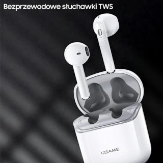 Słuchawki Bluetooth 5.0 USAMS TWS SY series SY02 bezprzewodowe niebieski/blue BHUSY02