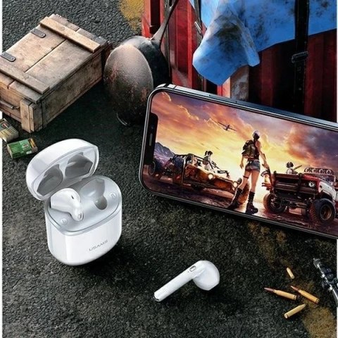 Słuchawki Bluetooth 5.0 USAMS TWS SY series SY02 bezprzewodowe niebieski/blue BHUSY02