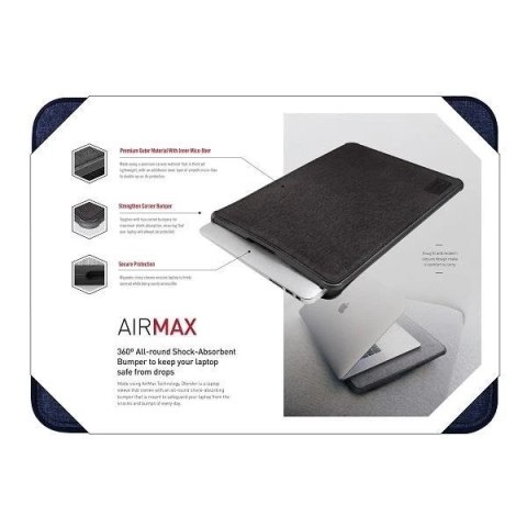 UNIQ etui Dfender laptop Sleeve 15" niebieski/marl blue