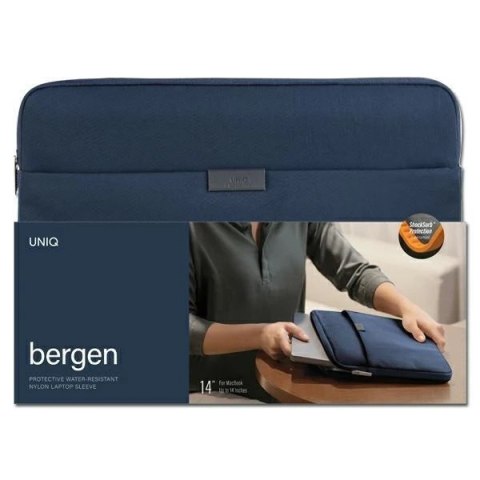 UNIQ torba Bergen laptop Sleeve 14" niebieski/abyss blue