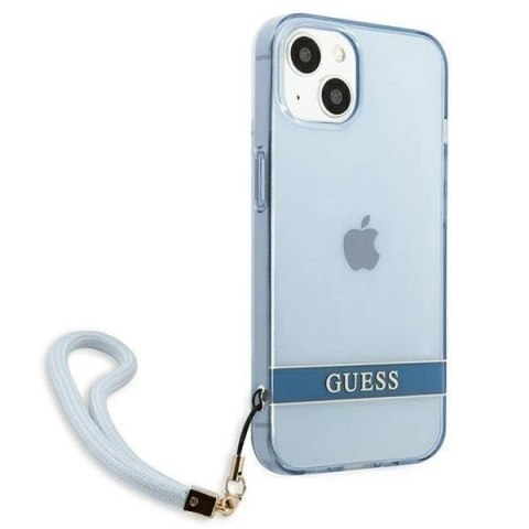 Etui Guess GUHCP13SHTSGSB do Apple iPhone 13 Mini 5,4" niebieski/blue hardcase Translucent Stap