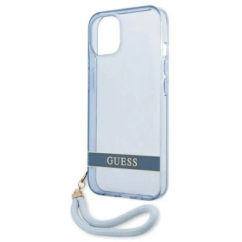 Etui Guess GUHCP13SHTSGSB do Apple iPhone 13 Mini 5,4" niebieski/blue hardcase Translucent Stap